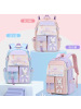 新款女冰箱流沙款小学生书包1-3-6-9年级初中生休闲儿童双肩背包