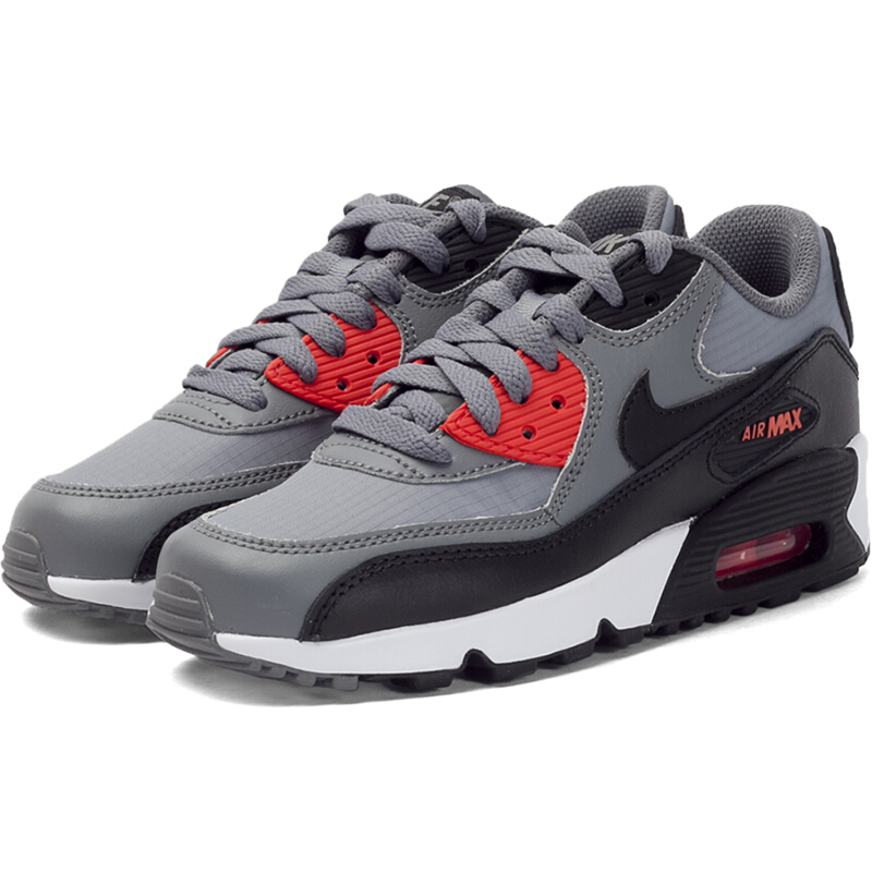 耐克童鞋春AIRMAX90MESH运动休闲复刻鞋833418-010
