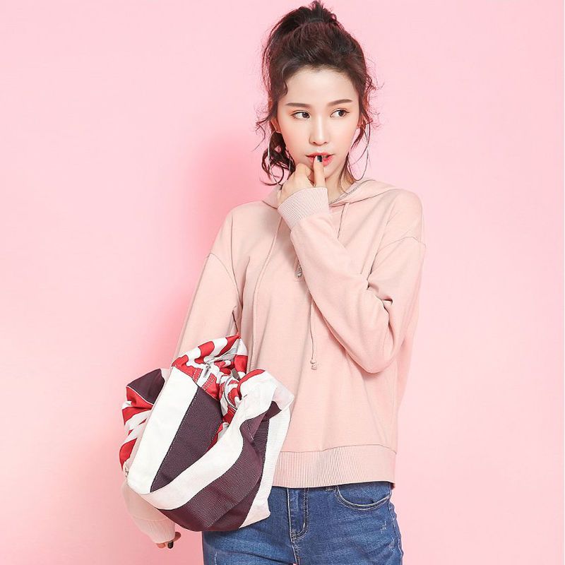 7m莫丽菲尔春季新款韩版bf时尚休闲连帽卫衣女70008633