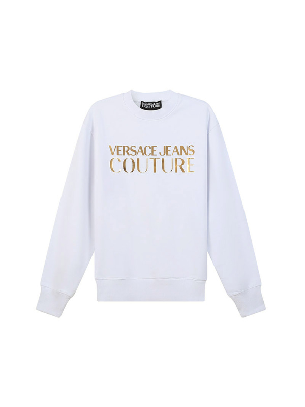 范思哲 VERSACE JEANS COUTURE 男士棉质圆领长袖卫衣运动衫72GAIG01 CF01G