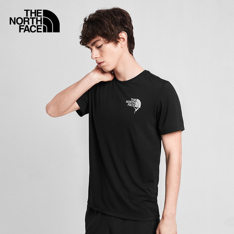 北面thenorthface户外运动夏季男式t恤速干衣透气圆领短袖49as