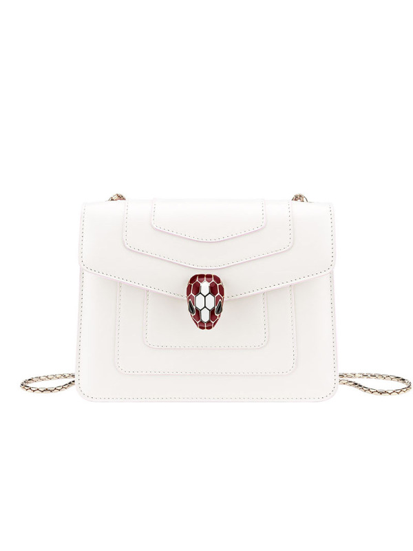BVLGARI/宝格丽 SERPENTI FOREVER 单肩包 289198 白玛瑙色