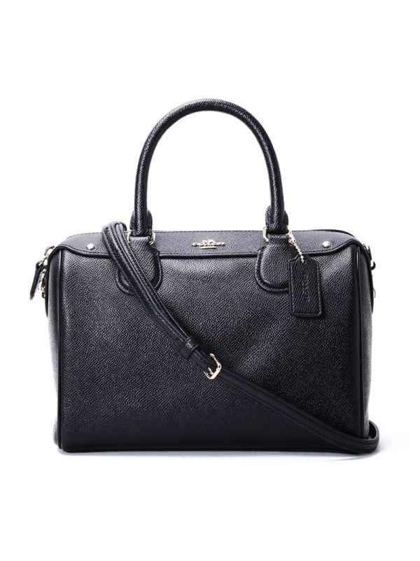 COACH/蔻驰 女包马车徽标迷你手拎斜挎波士顿包 F57521