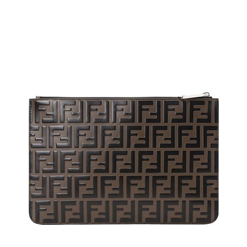 FENDI/芬迪 女包FF压花手拿包 7N0078图片