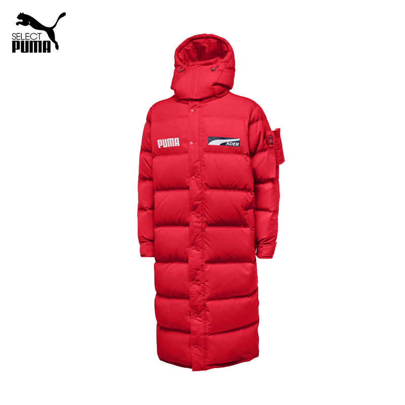 puma彪马xadererror联名款反季热卖长版男女同款连帽羽绒服参数