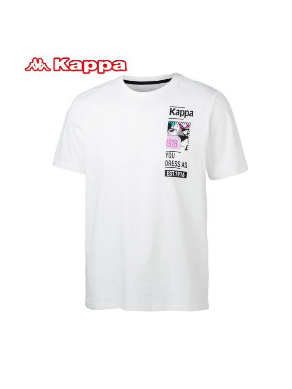 Kappa卡帕男运动短袖休闲T恤半袖运动短袖|K0815TD66D