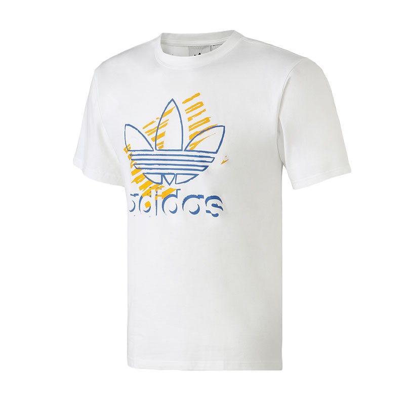 【自营】Adidas阿迪达斯三叶草男装运动服大LOGO圆领短袖T恤衫DV3279