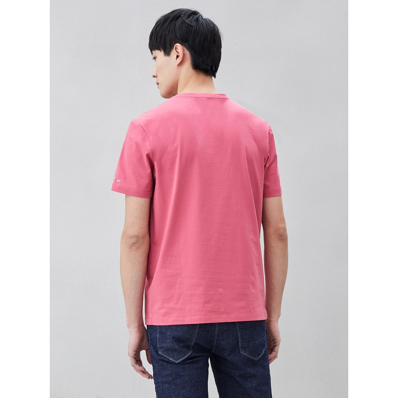 hla海澜之家圆领短袖t恤2019夏季舒适休闲印花短t男hntbj2r163a