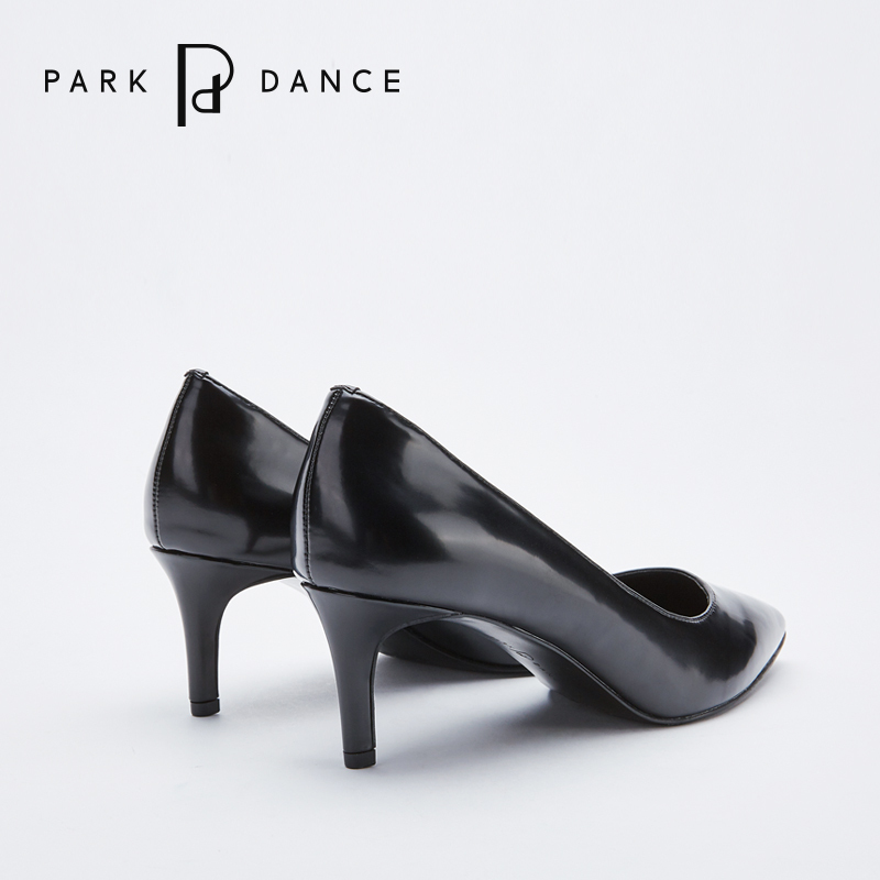 park dance女鞋简约舒适职业女士职场单鞋复古大气高跟细跟婚庆用