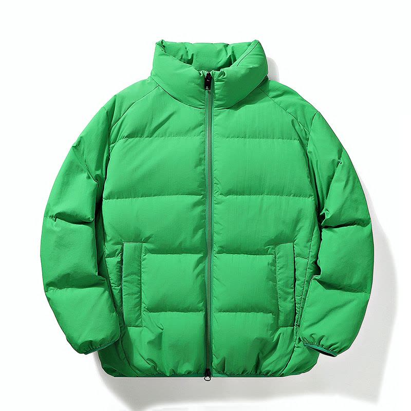 羽绒服男秋冬季新款潮流宽松白鸭绒保暖立领港风情侣百搭时尚外套图片