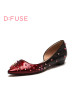 D:FUSE/迪芙斯春季牛皮浅口尖头低跟低帮鞋女鞋DF61113125_fJV16