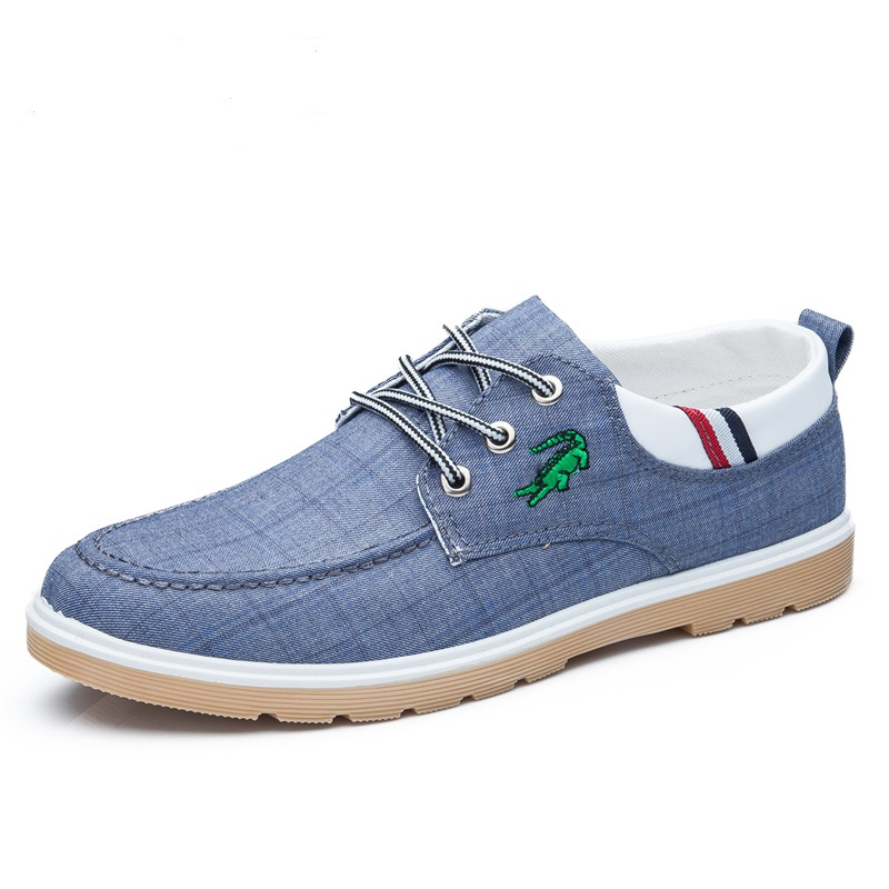 鳄鱼恤crocodile春夏男士休闲鞋懒人套脚韩版时尚帆布鞋01716
