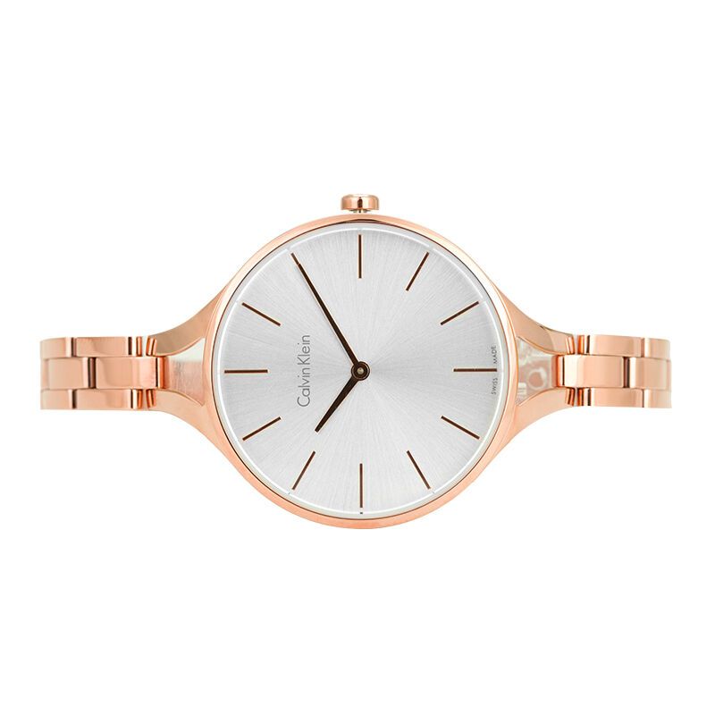 ck手表商务时尚手镯玫瑰金钢带石英女表