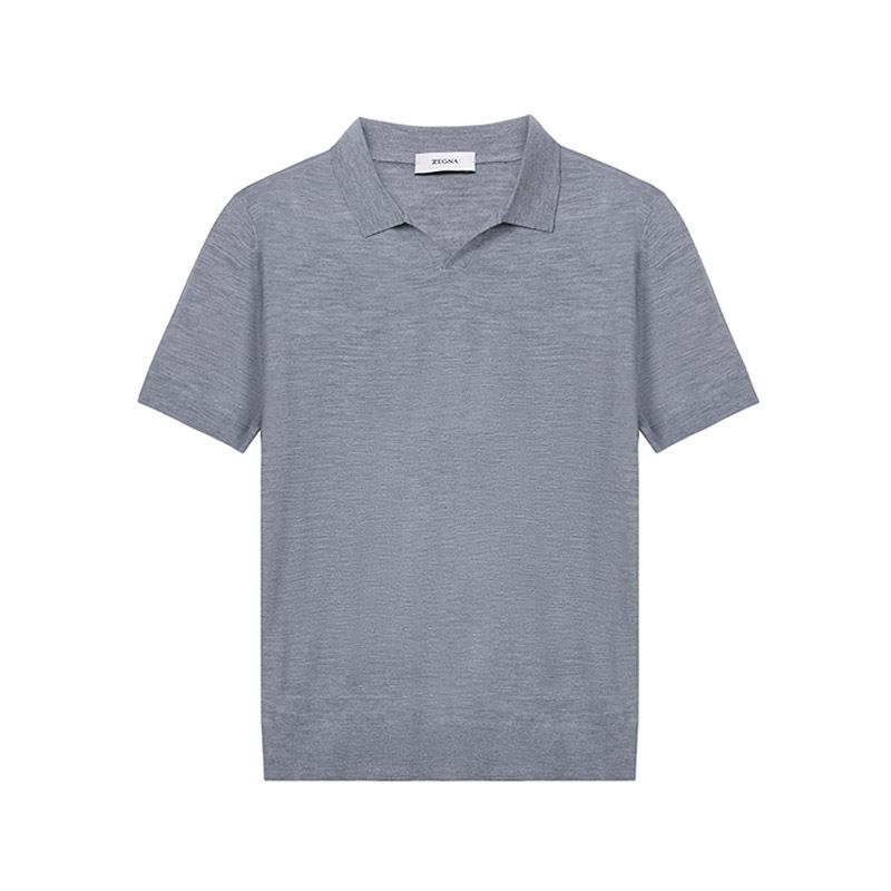 Z ZEGNA 杰尼亚 男士 羊毛短袖POLO衫 VWM96 ZZ135