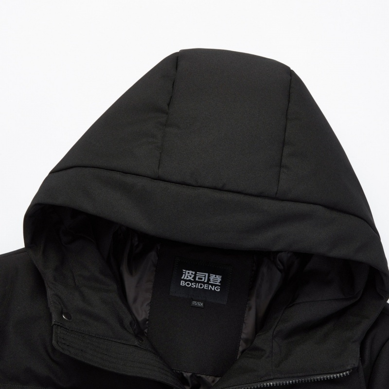 波司登中长款羽绒服男士冬季防寒保暖连帽外套2018新款