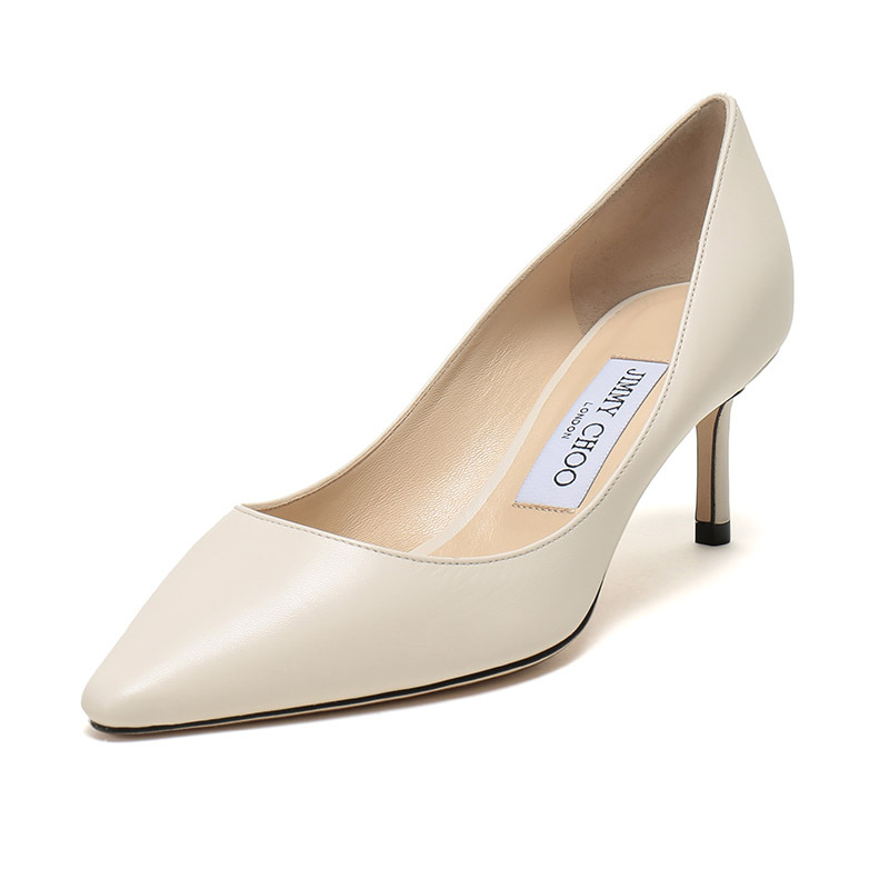 JIMMY CHOO 周仰杰 女士羊皮尖头高跟皮鞋 ROMY 60 KID 183