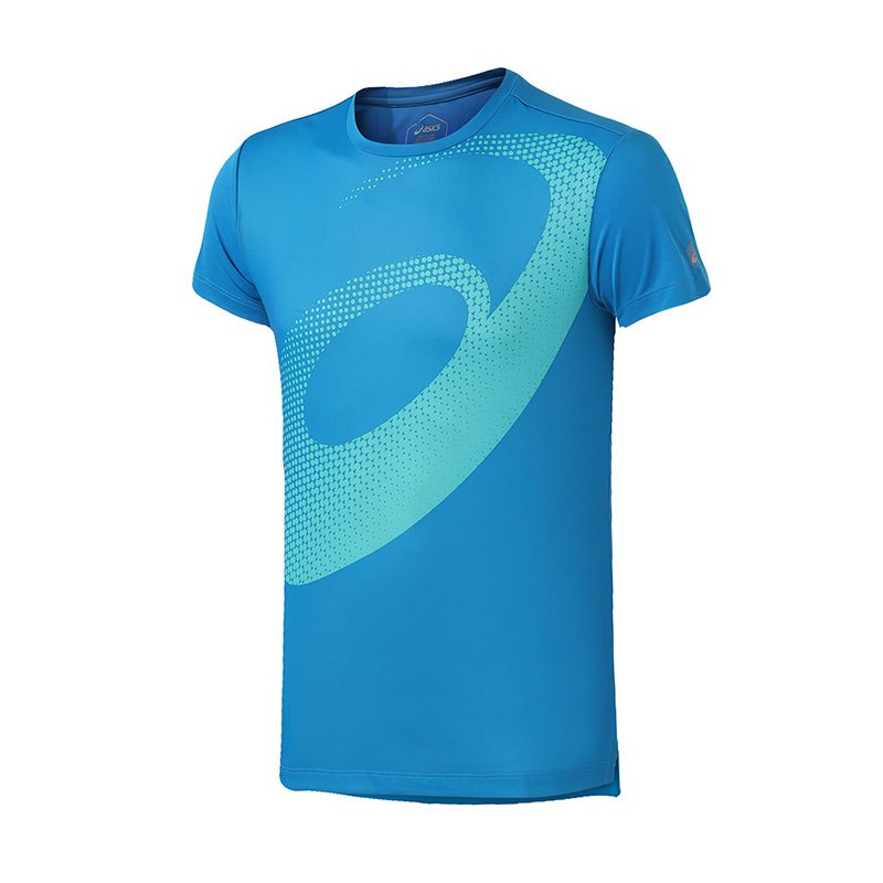 【自营】ASICS亚瑟士男子短袖T恤跑步运动服2011A134-400 L 2011A134-100白色