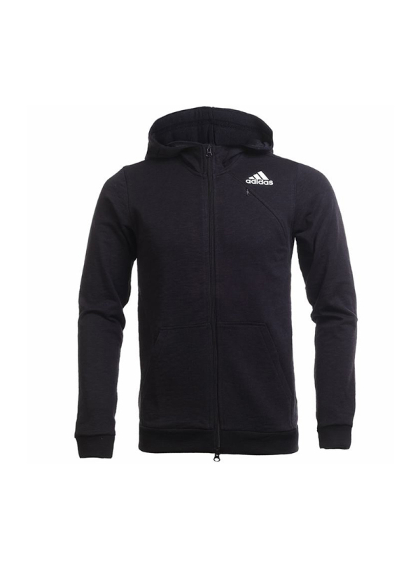 ADIDAS阿迪达斯女子连帽针织舒适夹克外套S97059