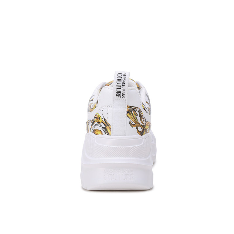 范思哲 VERSACE JEANS COUTURE 女士系带休闲运动鞋小白鞋72VA3SC3 ZP089