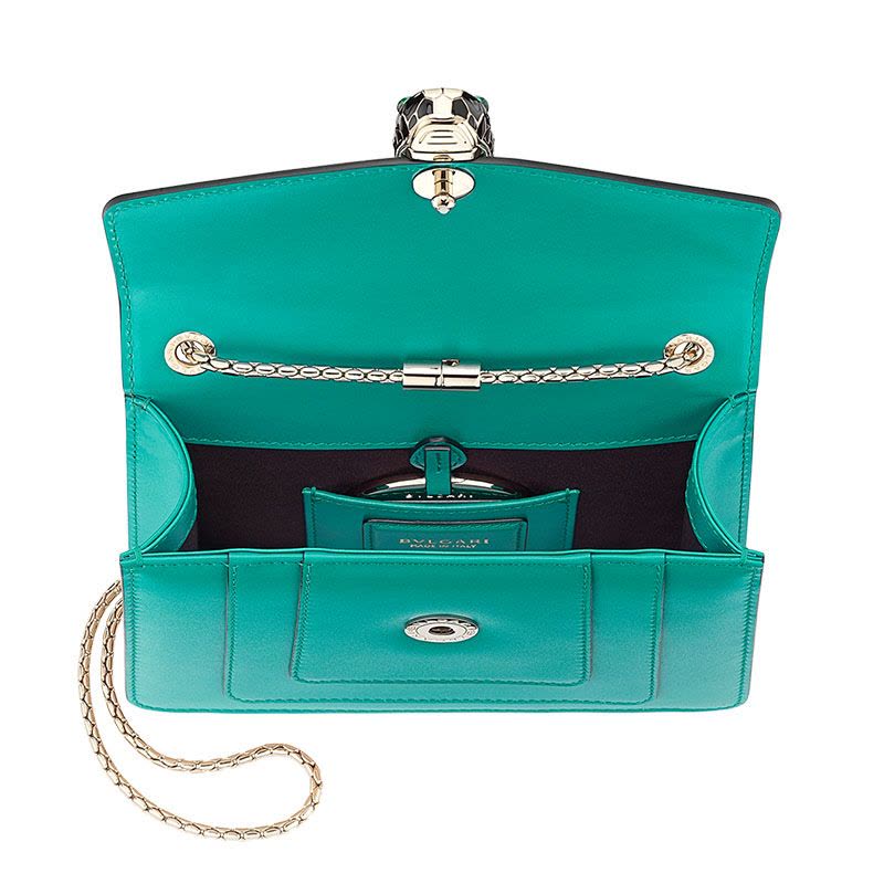 宝格丽 BVLGARI Serpenti Forever 链条包 经典蛇头光面皮 女士手提包图片