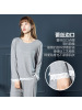 Jusen Shayu春夏季大码棉绸睡衣女长袖家居服女感灰色可外穿甜美