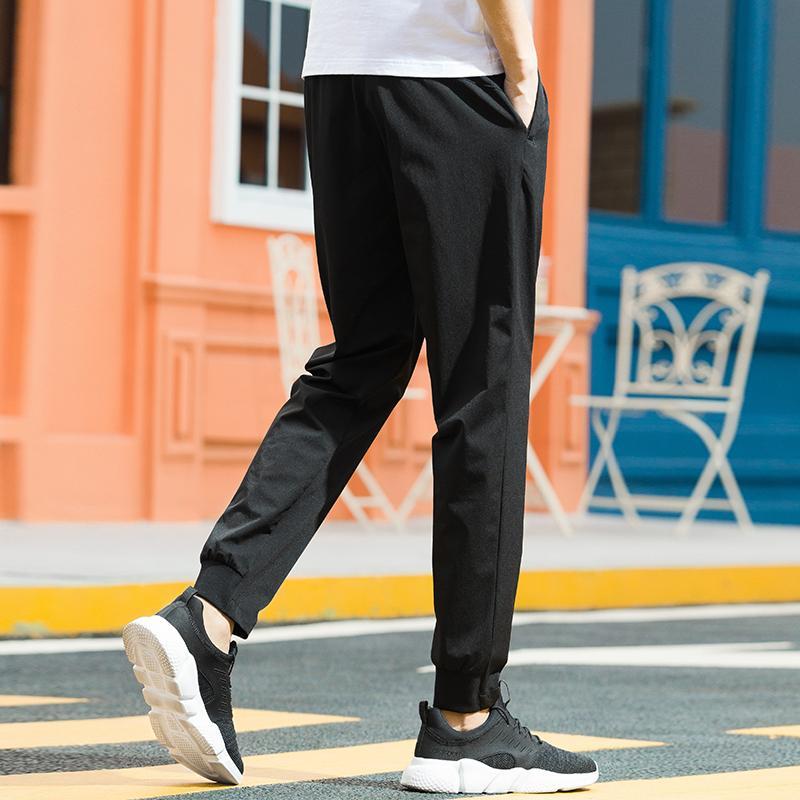 赛琪saiqi运动裤男士休闲裤2018秋季紧口系带时尚百搭潮男跑步健身