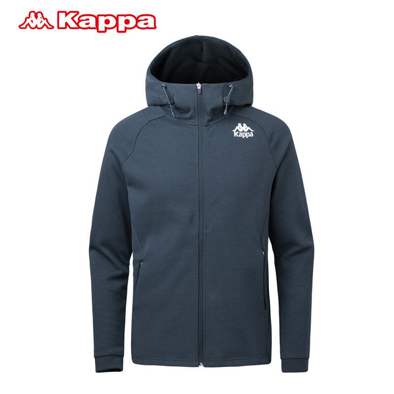 Kappa卡帕秋男运动服简约帅气保暖连帽开衫卫衣外套K0752MK11D图片
