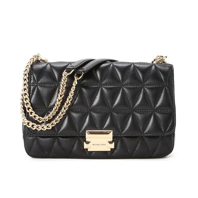 MICHAEL KORS 迈克·科尔斯 SLOAN 女士斜挎包 大号 口盖包30S7GSLL3L 金扣图片