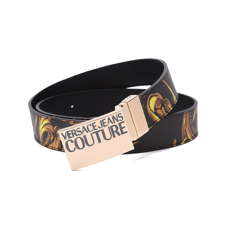VERSACE JEANS COUTURE 范思哲 男士板扣式双面皮带腰带 72YA6F32 ZP103