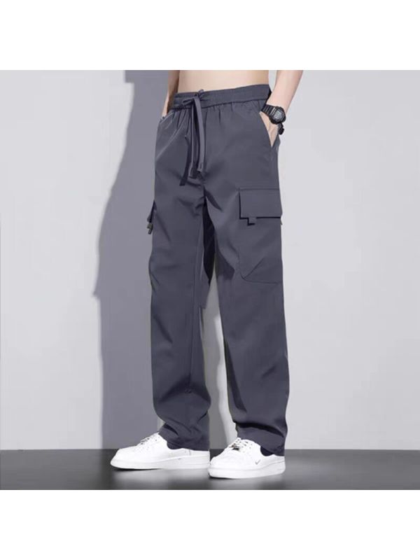 春秋季工装裤宽松直筒防风防水冲锋裤耐磨劳保工作裤