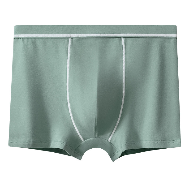 男士内裤纯棉四角裤衩男生青年抑菌内裆宽松透气大码肥佬平角短裤