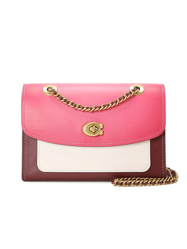 COACH 蔻驰 PARKER口盖包 单肩包 斜挎包 光面皮金扣26851