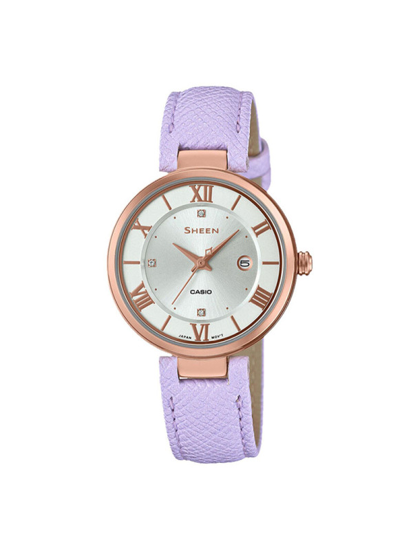 casio卡西欧石英表女sheen系列日韩品牌商务休闲时尚女士腕表she4529
