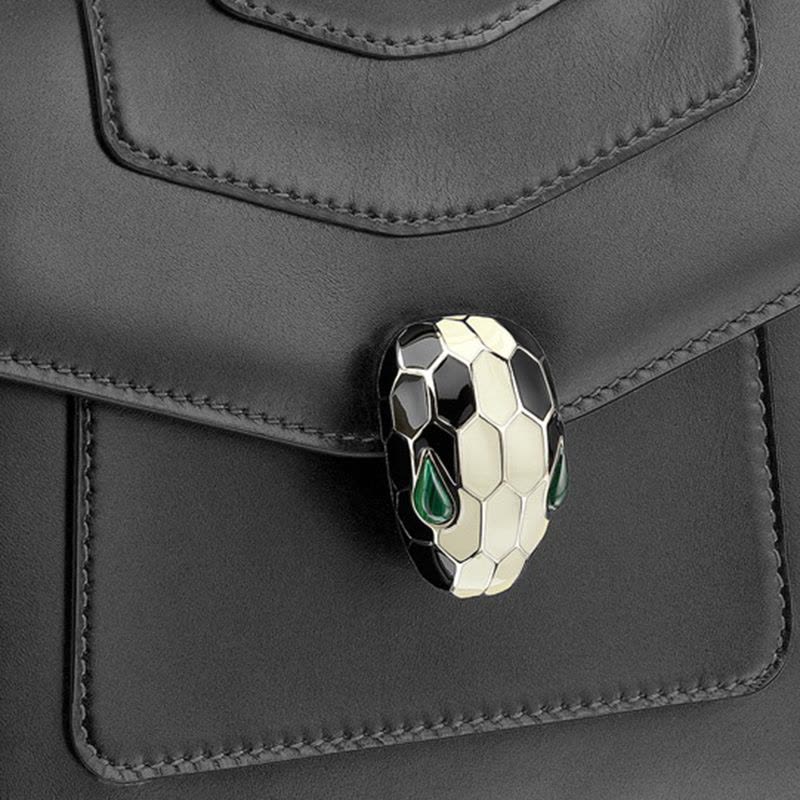 【预定】BVLGARI宝格丽 SERPENTI FOREVER 经典蛇头单肩包18*16*9.5CM图片