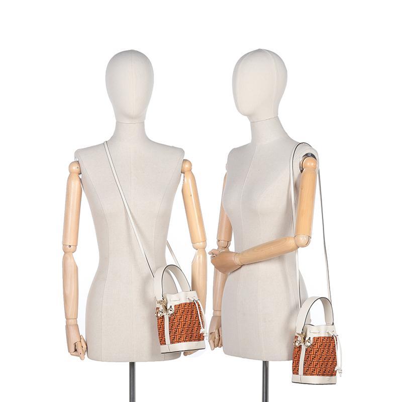 FENDI 2021春夏 女士 牛皮Mon Tresor手提单肩斜挎包水桶包迷你款 8BS010 AFIS