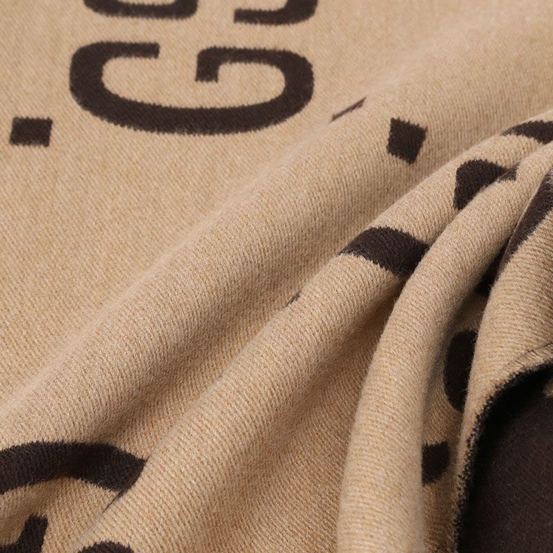 预订 GUCCI\古驰 LOGO款 GG提花羊毛真丝 围巾图片