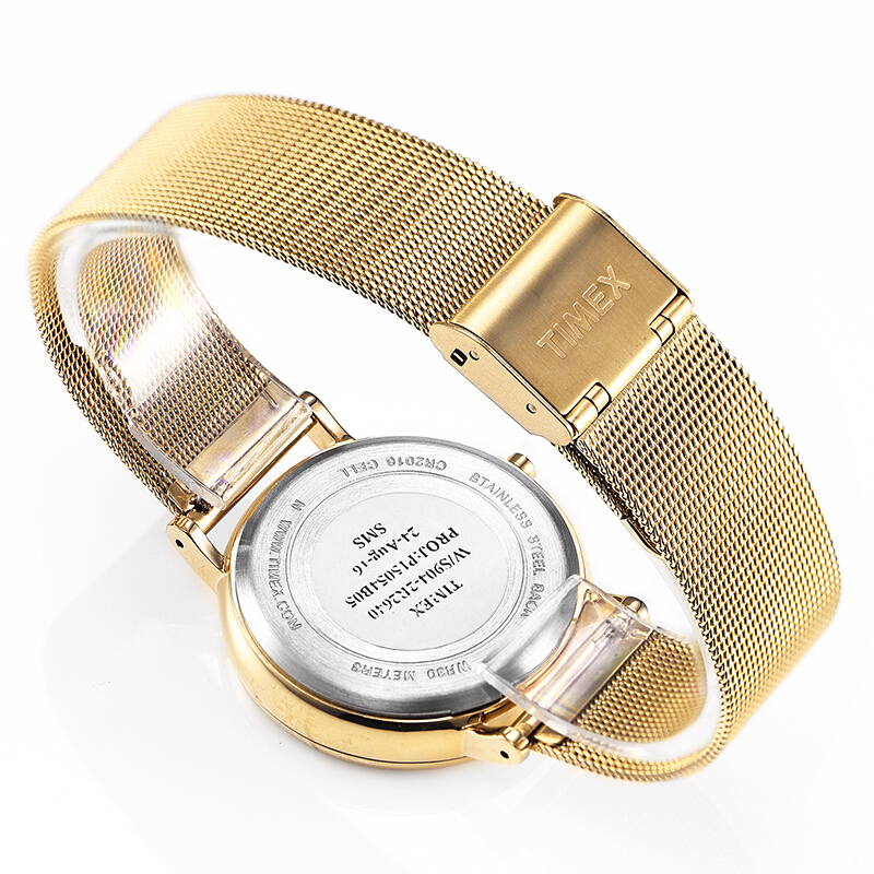 TIMEX/天美时 美国手表 Classic系列石英运动休闲钢带女士学生时尚手表 TW2R26500