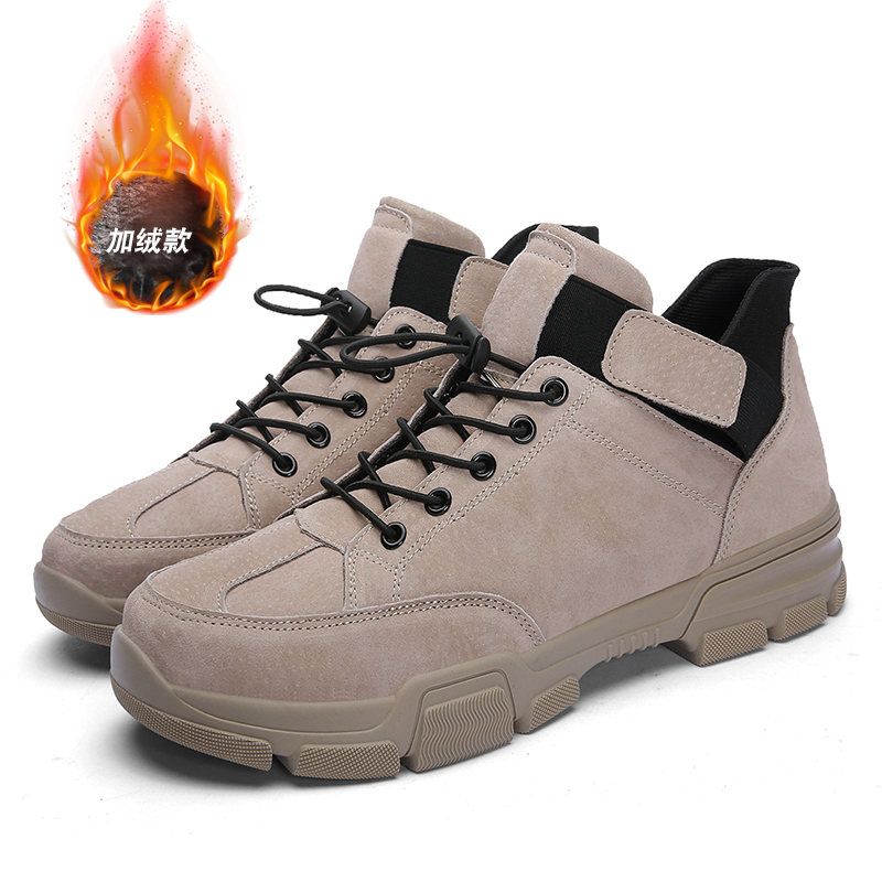 艾斯臣acesc秋冬新品男士休闲棉鞋加绒英伦风复古短款潮鞋