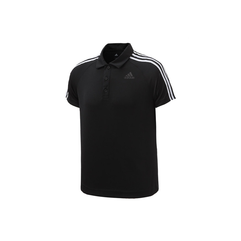 【自营】adidas阿迪达斯男子短袖POLO翻领T恤夏季款运动服BK2601 L BK2601黑色