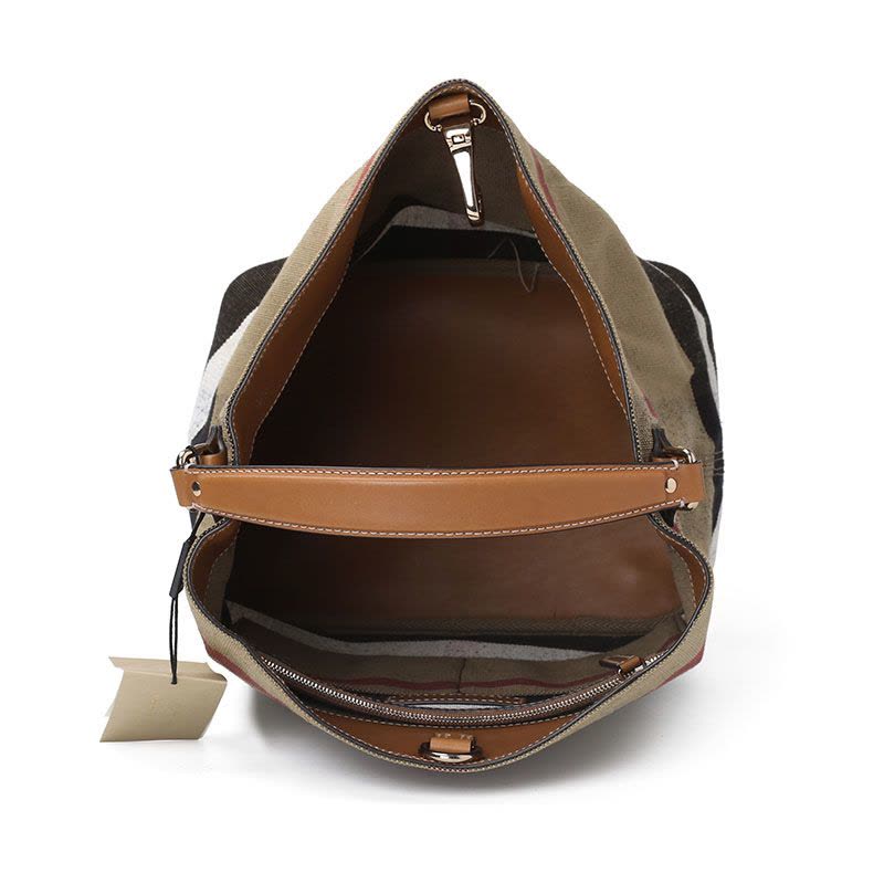 BURBERRY 经典格纹水桶包3945742图片