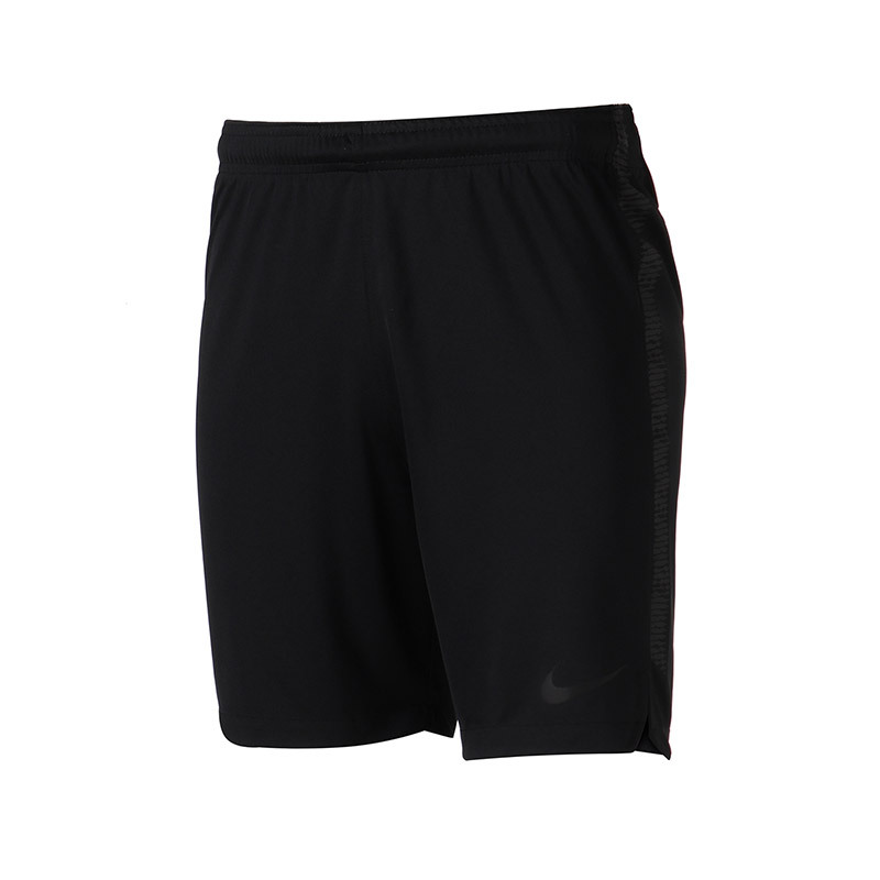 【自营】NIKE耐克男运动短裤足球跑步健身训练短裤859909 L 859909-015黑+黑+黑