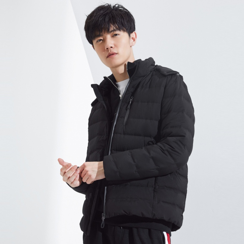 波司登羽绒服男短款防风外套脱卸帽上衣