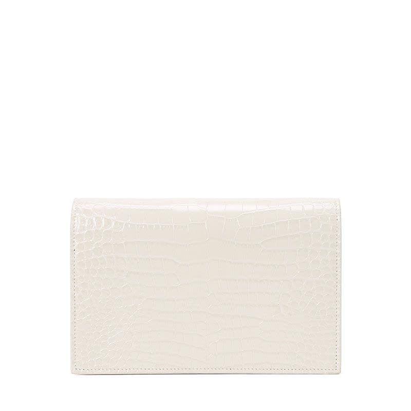 预售 圣罗兰 YSL KATE 链条包小号 流苏款字母LOGO鳄鱼压纹 女士单肩包 452159金链图片