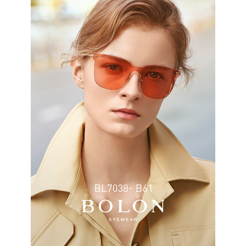 BOLON暴龙新款太阳镜男女王俊凯同款方框墨镜潮流眼镜BL7038
