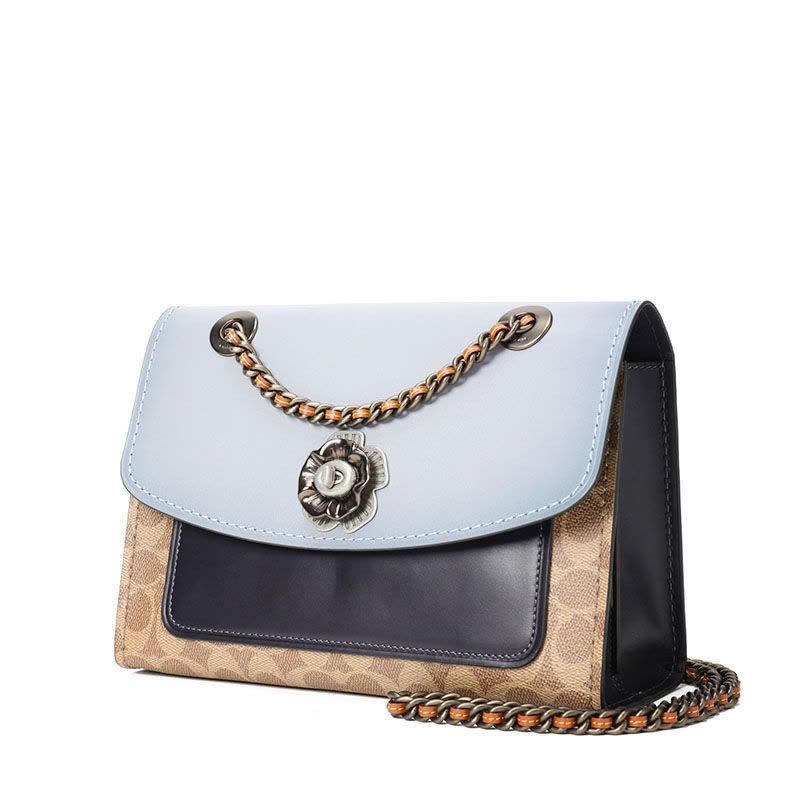 COACH PARKER 山茶花单肩包 69586 牛皮革\PVC图片