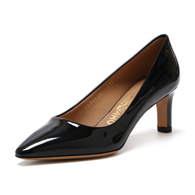 Salvatore Ferragamo 萨瓦托·菲拉格慕 女士漆皮尖头高跟船鞋 0643443