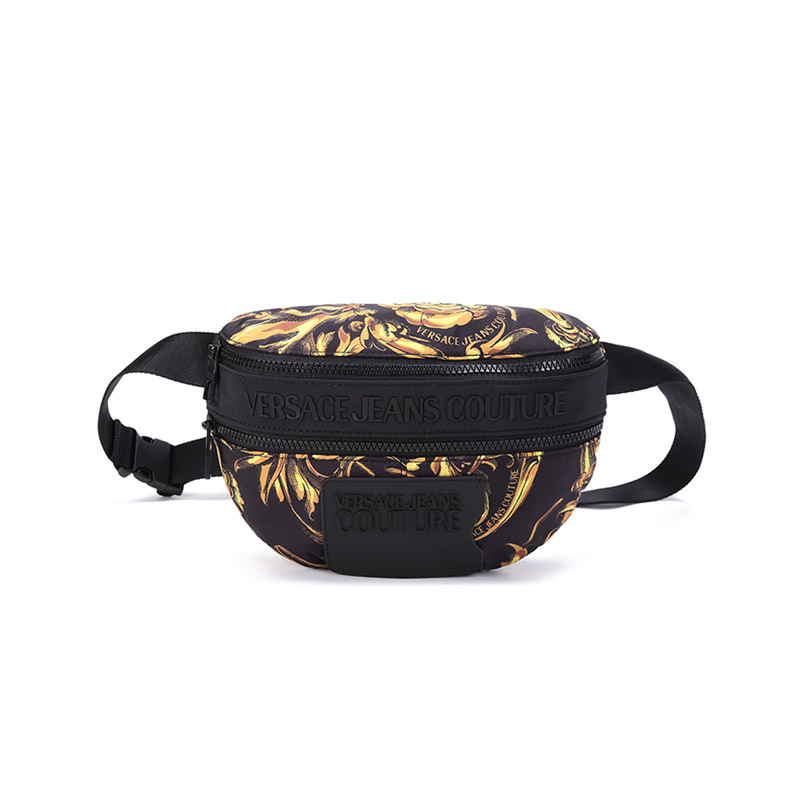 范思哲 VERSACE JEANS COUTURE 男士织物胸包斜挎包腰包72YA4B9E ZS281