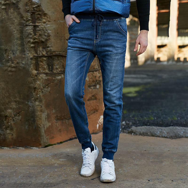 LeeCooper2018秋季时尚潮流男士牛仔裤男生弹力休闲牛仔裤