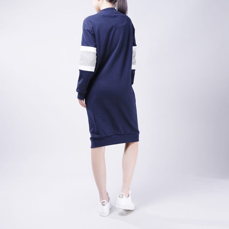 adidas阿迪达斯三叶草女长袖17冬季休闲连衣裙CG1562图片