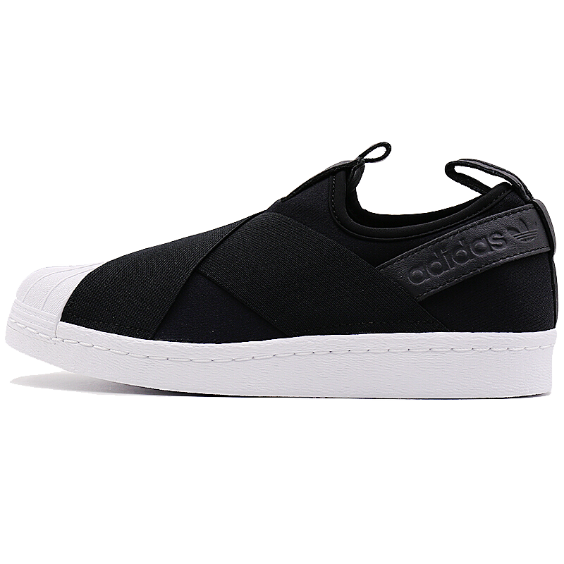 阿迪达斯adidas女款贝壳头运动套脚休闲鞋板鞋bz0112bz0111